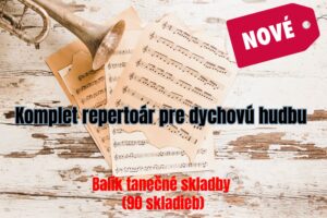 Balik notoveho materialu pre dychovu hudbe - tanecne skladby